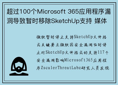 超过100个Microsoft 365应用程序漏洞导致暂时移除SketchUp支持 媒体